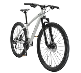 BIKESTAR Bici BIKESTAR Hardtail Mountain Bike in Alluminio, Freni a Disco, 29" | Bicicletta MTB Telaio 17" Cambio Shimano a 21 velocità, sospensioni | d'Argento
