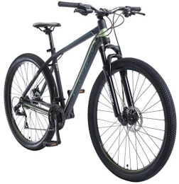 BIKESTAR Bici BIKESTAR Hardtail Mountain Bike in Alluminio, Freni a Disco, 29" | Bicicletta MTB Telaio 19" Cambio Shimano a 21 velocità, sospensioni | Nero Verde