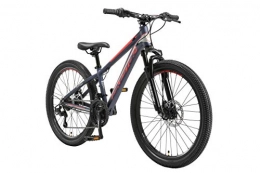 BIKESTAR Bici BIKESTAR MTB Mountain Bike 24" Alluminio per Bambini 10-13 Anni | Bicicletta Telaio 12.5 Pollici 21 velocità Shimano, Hardtail, Freni a Disco, sospensioni | Blu