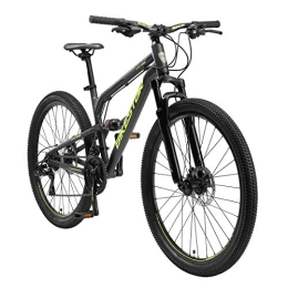 BIKESTAR Bici BIKESTAR MTB Mountain Bike Sospensione Completa in Alluminio, Freni a Disco, 26" | Bicicletta MTB Telaio 16" Cambio Shimano a 21 velocità | Nero