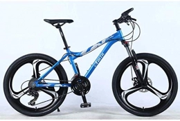 HongLianRiven Bici BMX 24 pollici a 24 velocit Mountain bike for l'adulto, leggera in lega di alluminio Full frame, Sospensione anteriore femminile Off-Road for adulti biciclette, freni a disco 5-27 ( Color : Blue 2 )