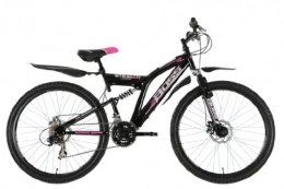 BOSS Bici BOSS Stealth G, Bici a Doppia Sospensione da Donna, 66 cm, Colore: Nero / Rosa