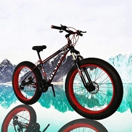 CHHD Mountain Bike CHHD Fat Bike 26 Ruote e Uomini Genere Bicicletta grassa da Snow Bike, Moda MTB 21 velocità Full Suspension Acciaio Doppio Disco Freno Mountain Bike MTB Bicicletta, A1