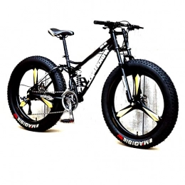 CHICAI Mountain Bike CHICAI Adult High-Carbon Beach Snow Fat Fat Bike Mountain Mountain Country Acciaio Ultra-Wide Pneumatici Sport Bike 21-30 Speed ​​Low-Speed ​​Racing Student Student Bike 26-Pollici (Size : 30-Speed)