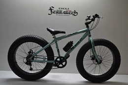Cicli Ferrareis Fat Bike 24 Verde e Nero in Acciaio 6v Personalizzabile