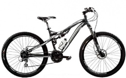 Cicli Puzone Mountain Bike CICLI PUZONE Bici Misura 27, 5 Uomo MTB Full Suspension Alluminio Aero ACERA 24V Art. AERO275 (48 CM)