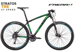 Cicli Puzone Mountain Bike Cicli Puzone FRERA Stratos Tre 27 Speed Gamma 2019 (Nero Verde, 52 CM - L)