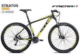 Cicli Puzone Mountain Bike Cicli Puzone FRERA Stratos Uno 12 Speed Gamma 2019 (Nero Giallo, 52 CM - L)