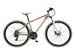 Coyote Mountain Bike Coyote Tahoe, 24 speed, 29 Gents Alloy Front Susp, Disc, Silver / White, Grey / Orange)