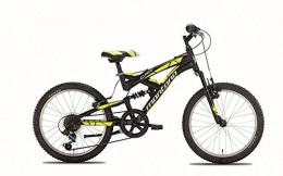 CRX Mountain Bike CRX Bicicletta MTB Full Suspension, 20" per Ragazzi