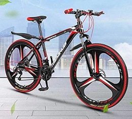CXY-JOEL Bici CXY-JOEL 26 Pollici Mountain Bike Bicicletta Acciaio Al Carbonio e Telaio in Lega Di Alluminio Doppio Freno a Disco in Pvc e Tutti i Pedali in Alluminio-B_21 Velocità, un