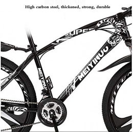 CXY-JOEL Bici CXY-JOEL Hardtail Mountain Bike Telaio in Acciaio ad Alto Tenore Di Carbonio e Forcella Ammortizzata Doppio Freno a Disco Pedali in Pvc-Orange_26 Pollici 21 Velocità