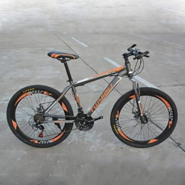 Domrx Mountain Bike Domrx Mountain Bike 26 Pollici Assorbimento degli Urti in Acciaio Bicicletta a velocità variabile da Montagna a 24 velocità -Arancione_26 * 18, 5 (175-185 cm) _24