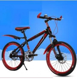 Domrx Mountain Bike Domrx Nuovo Stile Mountain Bike Ammortizzatore da 20 Pollici Freno a Due Dischi Bicicletta da Strada per Bambini-Rosso