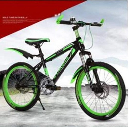 Domrx Bici Domrx Nuovo Stile Mountain Bike Ammortizzatore da 20 Pollici Freno a Due Dischi Bicicletta da Strada per Bambini-Verde