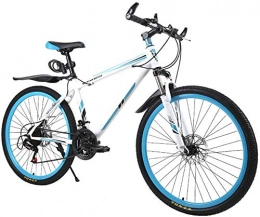DX Mountain Bike DX Road Mountain Bikes - Bicicletta doppio disco freno velocità bici da strada maschio e femmina, 21 velocità, 66 cm, bianco