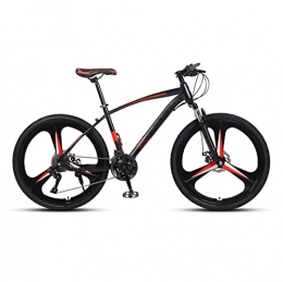 DXDHUB Mountain Bike DXDHUB Mountain Bike ammortizzante, corpo in acciaio, ruote da 24", 21-30 Shifting, freni a disco meccanici anteriori e posteriori, unisex, nero. (Colore: C, diametro ruota: 24")