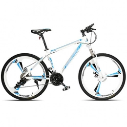 DXIUMZHP Hardtail Mountain Bike Fuoristrada, Bici da Strada All'aperto, Tragitto Giornaliero, 24 velocità, 3 Ruote Falcianti, MTB con Ruote da 24/26 Pollici (Color : Blue, Size : 24 Inches)