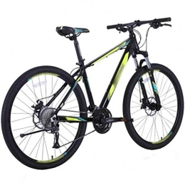 DXIUMZHP Mountain Bike DXIUMZHP Hardtail Mountain Bike Leggera in Lega di Alluminio, Bicicletta da Strada A 27 velocità, Ammortizzazione MTB con Ruote da 27, 5 Pollici, Moto Sportiva (Color : Green, Size : 15.5 Inches)