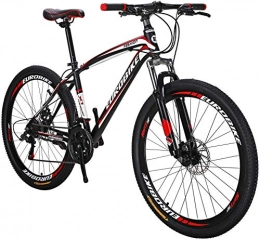 Freni a disco Mountain Bike Daul 21 Velocit Mens biciclette sospensione anteriore MTB (Color : A)