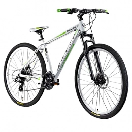 Galano Mountain Bike Galano Mountainbike 29 pollici Hardtail MTB Bicicletta Ravan 24 marce Bike 3 colori (bianco / verde, 48 cm)