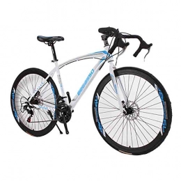 GAOTTINGSD Bici GAOTTINGSD - Bicicletta da mountain bike per adulti per mountain bike e mountain bike, ruote da 27, 5 cm a 21 velocità, doppio freno a disco (colore: bianco)