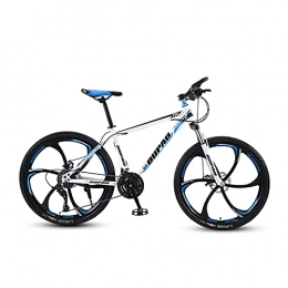 GAOXQ Bici GAOXQ Pieno Sospensione Mountain Bike 21 velocità Bicicletta da 27, 5 Pollici da Uomo MTB Freni a Disco, Un Rosso / Blu White Blue