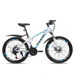 GAXQFEI Kids Bike Mountain Bike, 24 pollici di sospensione 21-velocità della bicicletta completa ?? Freni a disco doppio Gears Mountain biciclette, 3 colori per biciclette,A
