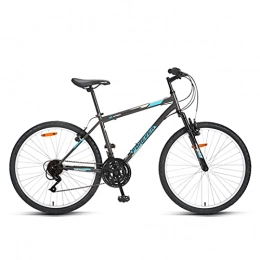 Great Bici GREAT Mountain Bike, 26"Mountain Bike, 18 velocità Doppia V Bike Bicycle High Carbon Steel Frame Penditore Bici da Uomo E Donna Piena Sospensione Sportiva All'aperto(Color:Blu)