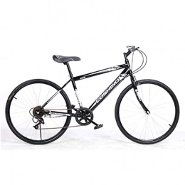 GRH Bicicletta per pendolari Mountain Bike da 26 Pollici (7 velocit) per Studenti Adulti e Adulti in Acciaio ad Alto tenore di Carbonio (Color : all Black)