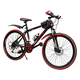GUHUIHE 26in Mountain Bike Speed ​​Bicycle Full Suspension MTB Bici con Cornice Ruoti del Disco-Freno (Size : 24inch)