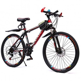 GXQZCL-1 Mountain Bike GXQZCL-1 Bicicletta Mountainbike, 26" Mountain Bike, Mountain Biciclette con Doppio Freno a Disco e Sospensione Anteriore, 21speeds, Acciaio al Carbonio Telaio MTB Bike (Color : C)