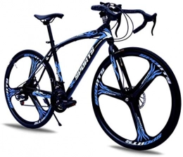 HCMNME Mountain Bike HCMNME Mountain Bikes, Bici da 26 Pollici con velocità variabile e Freni a Doppio Disco, Una Ruota for Biciclette da Corsa Telaio in Lega con Freni a Disco (Color : Black Blue, Size : 21 Speed)
