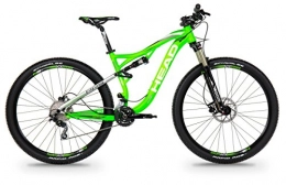HEAD Bici Head - Mountain Bike Adapt Edge I a doppia sospensione, 29 pollici, colore verde opaco / grigio, S