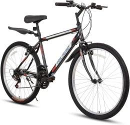 HH HILAND Bici HH HILAND Mountain Bike Hardtail MTB Bike V Freno a 18 marce per uomo donna ragazzo e ragazza nero rosso 457 mm telaio in acciaio, 26 pollici
