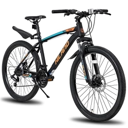 STITCH Bici Hiland Mountain Bike 27, 5 Pollici per Ragazzo e Ragazza Bici da Uomo e Donna con Telaio in Acciaio, Ammortizzatore Anteriore Colore Nero e Arancione…