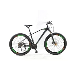 IEASE Bici IEASEzxc Bicycle Bicycle mountain bike road bike 30-speed aluminum alloy frame variable speed double disc brake bike (Color : 24-Black green)