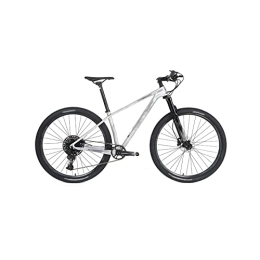 IEASE Mountain Bike IEASEzxc Bicycle Bicycle Oil Disc Brake Off-road Carbon Fiber Mountain Bike Frame Aluminum Wheel (Color : White, Size : S)