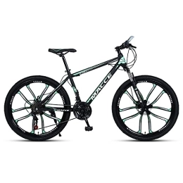 iuyomhes Bici iuyomhes Adulti Mountain Bike 24-cm Bicycles Mens / Women 21-27 Speed High Carbon Steel Frame Wit Suspension Dual Disc Brake MTB Bicycle
