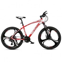 JLZXC Mountain Bike JLZXC Mountain Bike Mountain Bike, 26 '' Pollici Donne / Uomini MTB Leggero Biciclette 21 / 24 / 27 / 30 Costi Acciaio al Carbonio Telaio Anteriore Sospensione (Color : Red, Size : 30speed)
