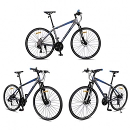 JLZXC Mountain Bike JLZXC Mountain Bike Mountain Bike, da 26 Pollici in Lega di Alluminio di Montagna Biciclette, Doppio Freno A Disco Freno Anteriore Sospensione, 27 velocità (Color : Blue)