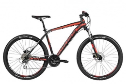KROSS Bici Kross Bici Bicicletta MTB Mountainbike Bike Mountain Alluminio Shimano Level R2 (M, Nero / Bianco / Rosso)