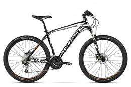 KROSS Mountain Bike Kross Level R4 Mountainbike MTB Alluminio Lite Suntour XCM Schwalbe 27.5 Shimano Deore (M, Nero Argento Arancio)