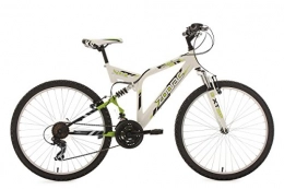 KS Cycling Mountain Bike KS Cycling Mountain Bike MTB Fully 26 Pollici Zodiac Bianco / Verde RH 48 cm, 322 M
