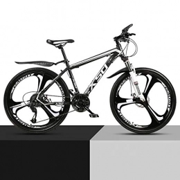 KXDLR Mountain Bike KXDLR Lega di Alluminio della Bici di Montagna 21-30 velocità Forcella della Bicicletta Doppio Freno A Disco MTB, Nero, 21 Speeds