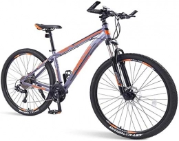 LAZNG Bici LAZNG Biciclette Mens di Montagna, 33 velocit Hardtail for Mountain Bike, Doppio Freno a Disco Struttura di Alluminio, Bici da Uomo for Un Percorso, Trail & Mountains (Colore : Orange)