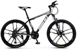 LBWT Bici LBWT 26 Pollici for Adulti for Mountain Bike, Biciclette Outdoor Comfort Fuoristrada, Alta Acciaio al Carbonio, Regali (Color : Black White, Size : 21 Speed)