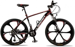LBWT Bici LBWT Bicicletta Pieghevole, Mountain Bike for Uomo, velocità 24 / 27 / 30, 26 Pollici A 6 Razze, Telaio in Alluminio, Regali (Color : Red, Size : 24 Speed)