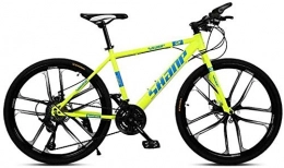 LBWT Bici LBWT Biciclette di Montagna da 26 Pollici, Bicicletta A velocità Variabile Fuoristrada, Doppia Sospensione, Acciaio al Carbonio, Regali (Color : Yellow, Size : 21 Speed)