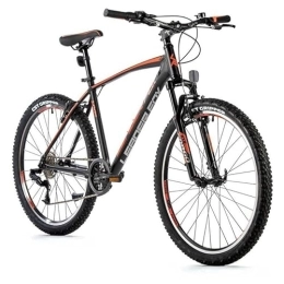 Leader Fox Bici Leader Fox MXC Gent - Mountain bike a 8 marce S-Ride, 26", in alluminio, 36 cm, colore: Nero / Arancione